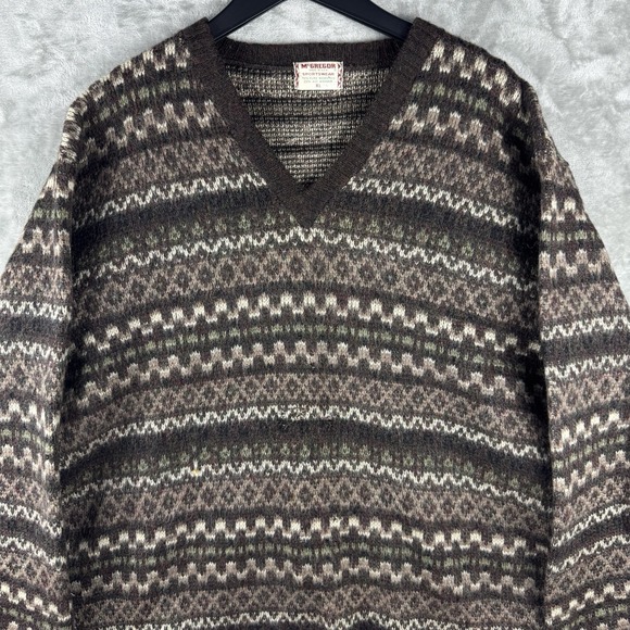 McGregor Other - Vintage McGregor Mohair Pure Worsted Blend Sweater Grunge Fuzzy Men's XL 70s USA
